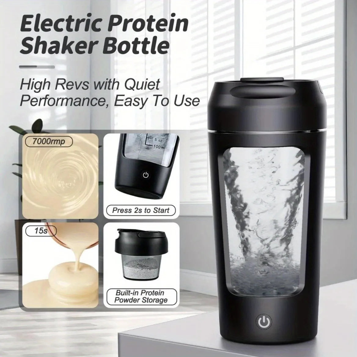 PowerMix Electric Shaker Bottle