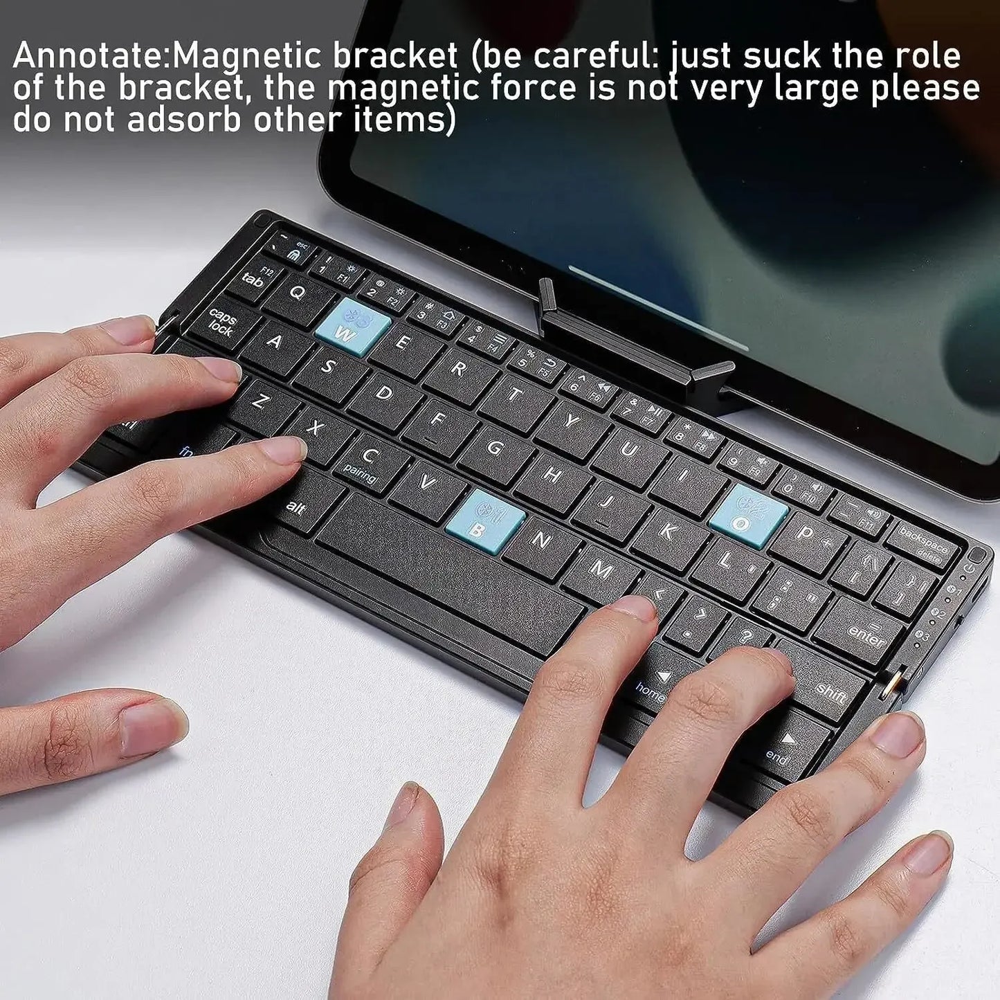 Compact Bluetooth Keyboard Stand For Any Phone